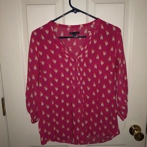 Cute pink print GAP blouse